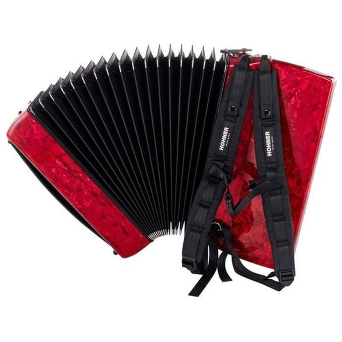 Fisarmonica cromatica 37 tasti rossa con custodia
Hohner Bravo III 96 Silent Key Red
