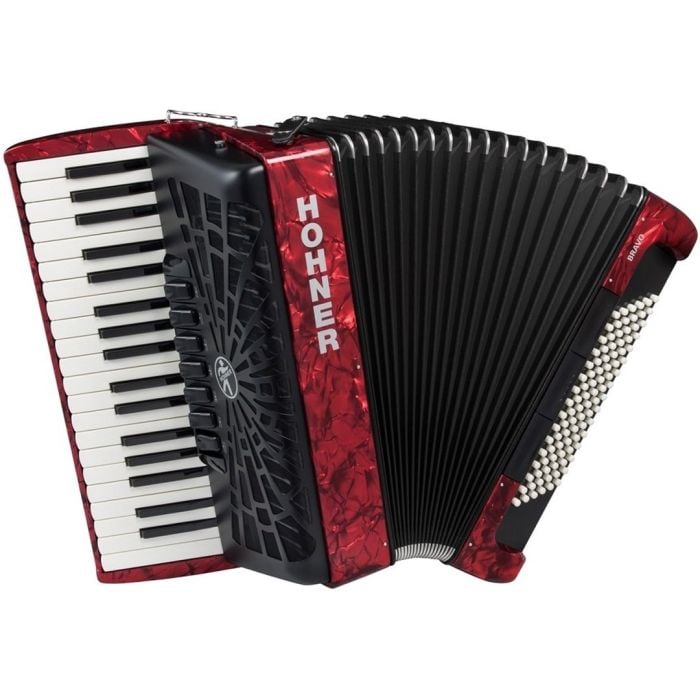 Fisarmonica cromatica 37 tasti rossa con custodia
Hohner Bravo III 96 Silent Key Red