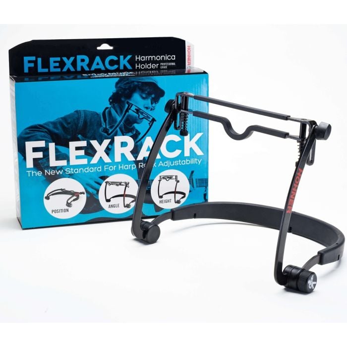 Supporto per Armonica Hohner Flexrack Supporto per Armonica a Bocca Regolabile Nero