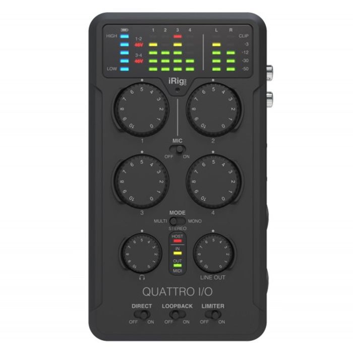 Interfaccia Audio Midi Recording/Mixer IK Multimedia iRig Pro Quattro I/O