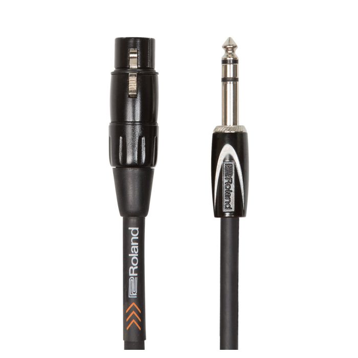 Cavo Professionale Bilanciato Serie Black Jack TRS / Cannon Femmina 4.5mt Roland Cavo Bilanciato Serie Black Jack TRS / Cannon Femmina 4.5mt