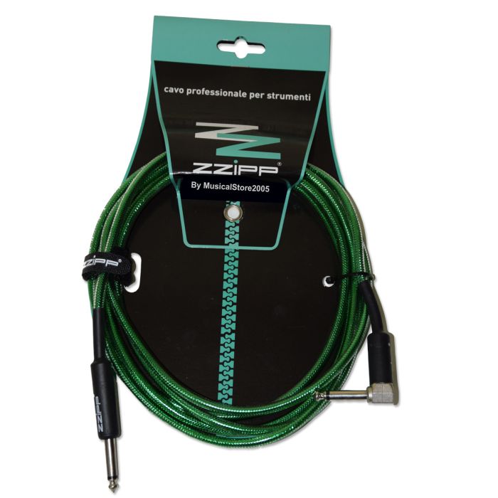 Cavo Jack Dritto/Angolato 3m Verde ZZIPP JAZZ300G90