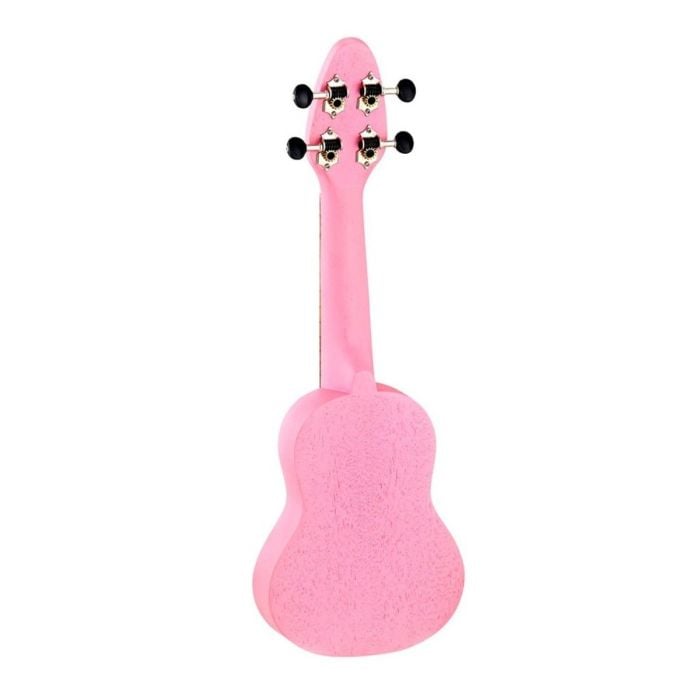 Ukulele Sopranino Keiki K1-PNK Ukulele Sopranino 4 Corde Rosa Satinato con Incisione Tartaruga