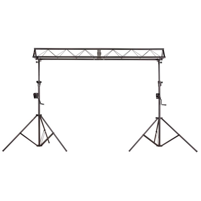 Struttura Traliccio Americana per Fari, Scanner e Teste mobili Supporto Luci DJ - Set di 2 Stativi con Alzata ad Argano e Truss 3mt