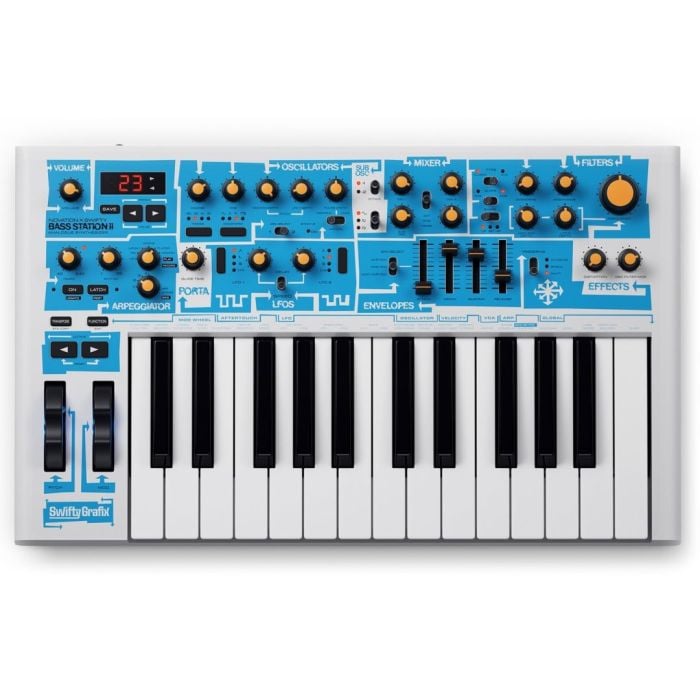 Synth Analogico Tastiera 25 Tasti Swifty Edition Novation Bass Station II Swifty Edition