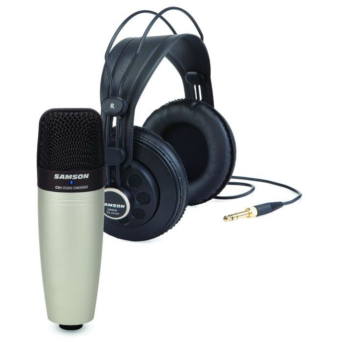 Microfono a Condensatore Cardioide + Cuffie semi-aperte SAMSON C01/SR850