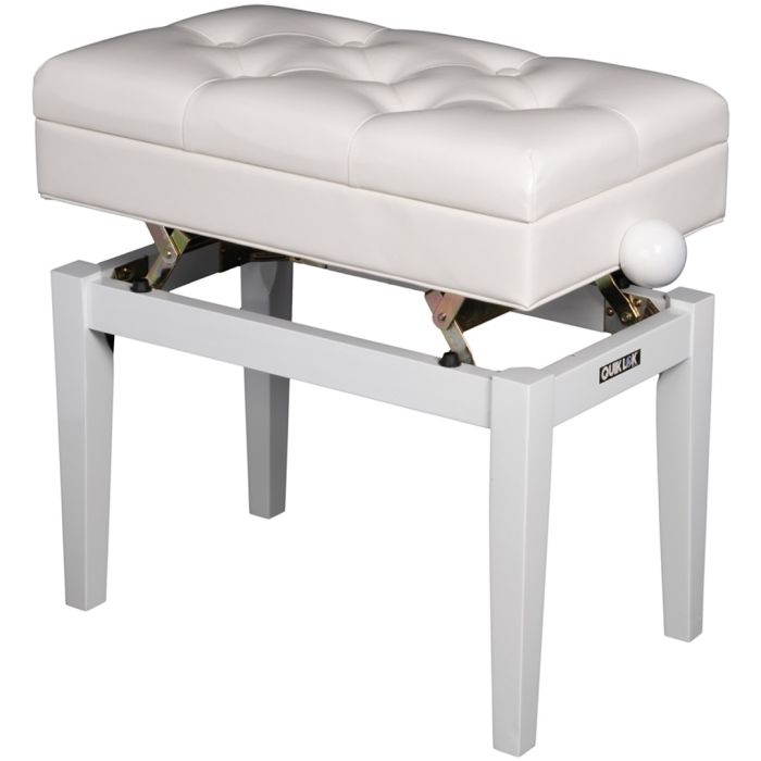 Panca Panchetta Sgabello per Pianoforte Bianco Quik Lok PB/106 WHL