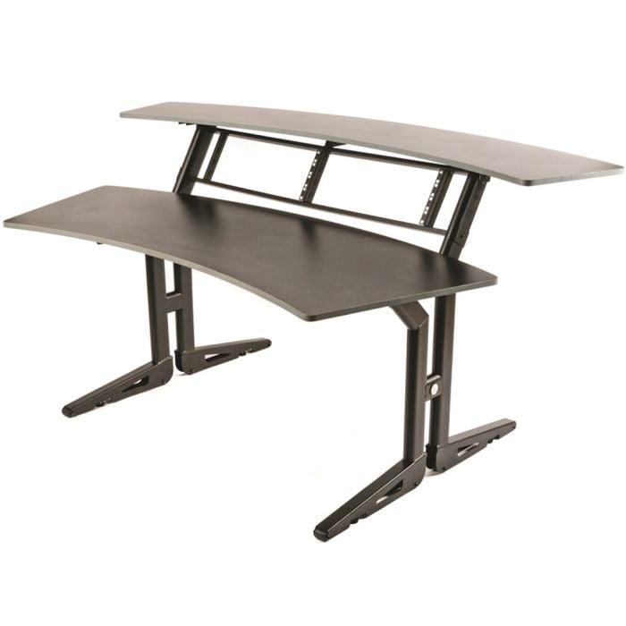 Workstation a 2 Ripiani in Legno Laminato Nero
 Quik Lok Z/630 BK