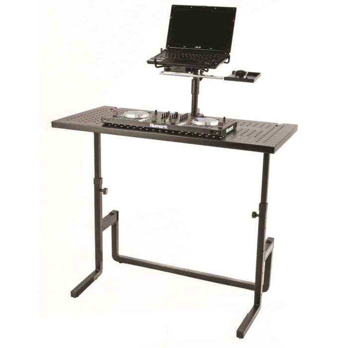 Postazione DJ pieghevole, Supporto ad altezza regolabile, Tavolo per Computer portatile
Quik Lok DJ233
