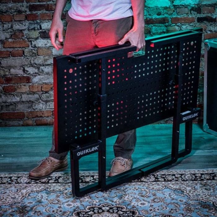 Postazione DJ pieghevole, Supporto ad altezza regolabile, Tavolo per Computer portatile
Quik Lok DJ233