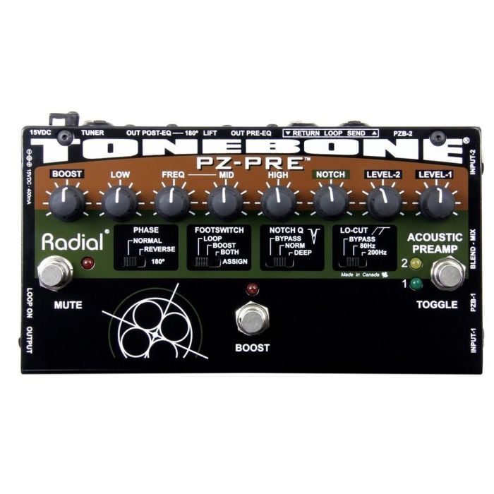  Preamp per Strumenti Acustici Radial PZ-Pre Radial PZ-Pre Preamp per Strumenti Acustici