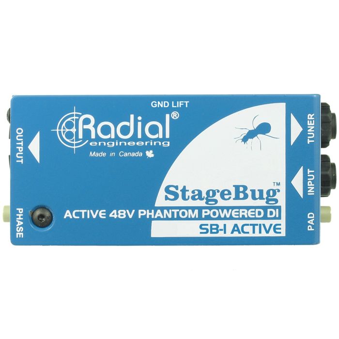 Direct Box Attiva Radial Stagebug SB1 Acoustic Radial Stagebug SB1 Acoustic DI Box Attiva per Chitarra Acustica