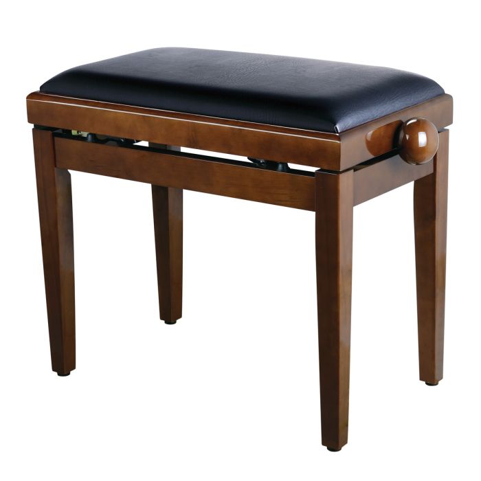 Panchetta Regolabile in Noce per Pianoforte / Seduta in Sky Nero Panchetta Regolabile in Noce Lucido per Pianoforte / Seduta in Sky Nero