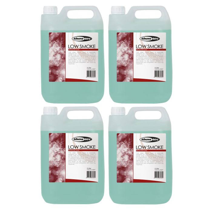 Bundle Liquido per Macchina del Fumo Basso SHOWTEC Set 4 Taniche da 5lt