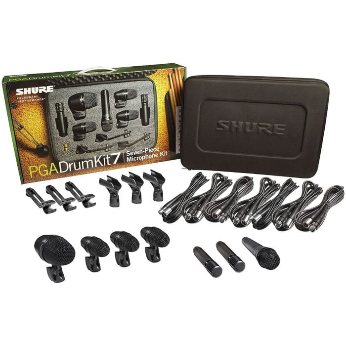Kit con 7 Microfoni Shure per Batteria Acustica SHURE PGA Drum Kit 7