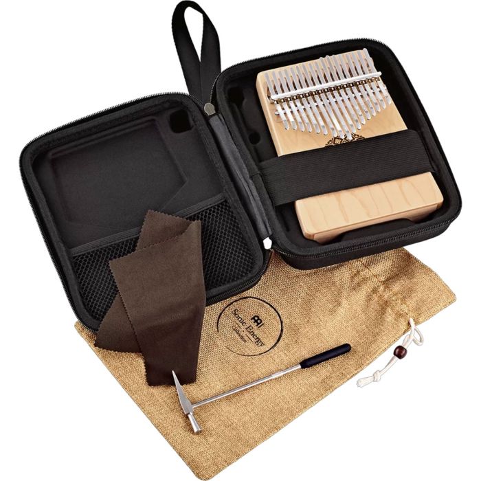 Kalimba 17 Note C Major Acero con Custodia Sonic Energy KL1709H Maple