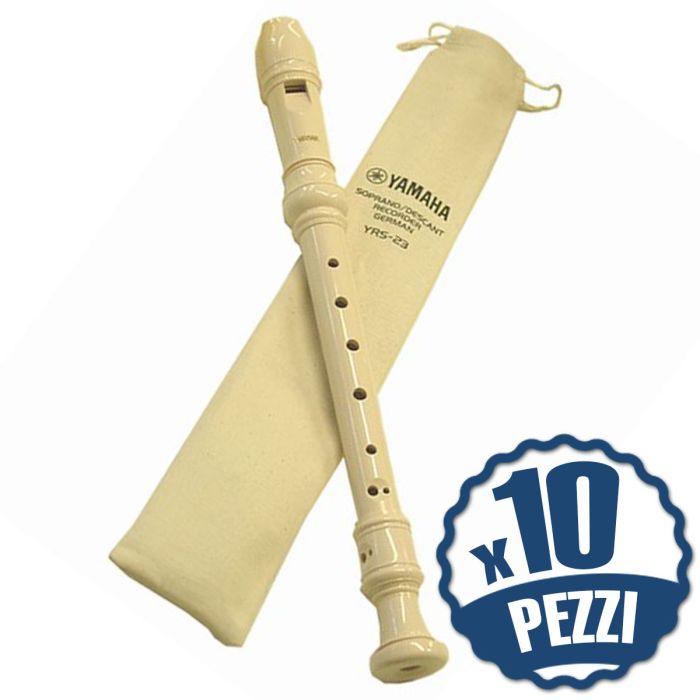 10 Flauti Didattici Dolci Sconto Speciale YAMAHA YRS23 10 Flauti Didattici Dolci Bundle Speciale Scuola
