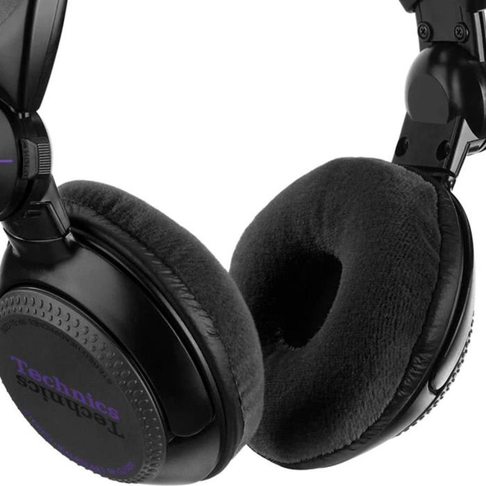 Set 2 Cuscinetti Velour Nero ZOMO Set di Cuscinetti Velour Nero per Cuffie Technics RP-DJ1200/1210