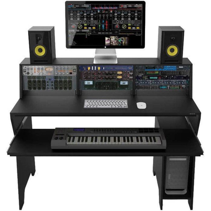 Tavolo professionale per Dj noce ZOMO Studio Desk Milano Noce