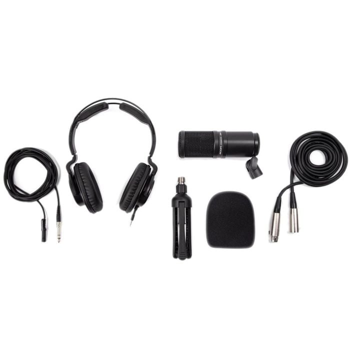 Kit per Podcast Con Microfono, Cuffie e Supporto da Tavolo ZOOM ZDM1 Podcast Mic Pack