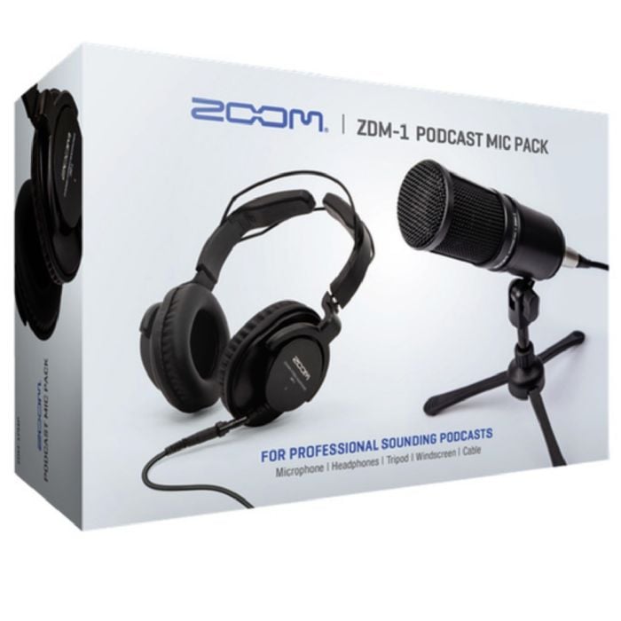 Kit per Podcast Con Microfono, Cuffie e Supporto da Tavolo ZOOM ZDM1 Podcast Mic Pack
