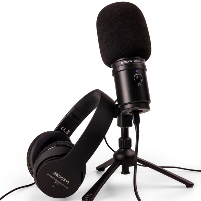 Microfono USB per Podcast e Streaming ZOOM ZUM-2PMP Kit Podcast
