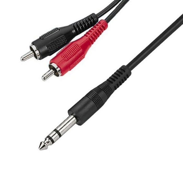 Cavo Audio Jack 6,35 Stereo-2 Spinotti Rca 1,5m ZZIPP YEZZS150 1,5m