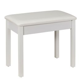 Sgabello Panchetta Aranaz 38263 – Legno Di Pino E Seduta In Anea – Bianco Shabby Chic