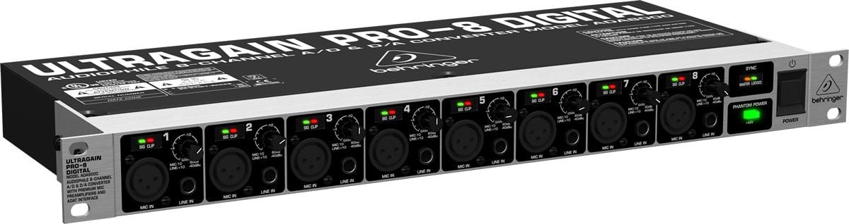 BEHRINGER ULTRAGAIN PRO-8 DIGITAL ADA8000 - CONVER