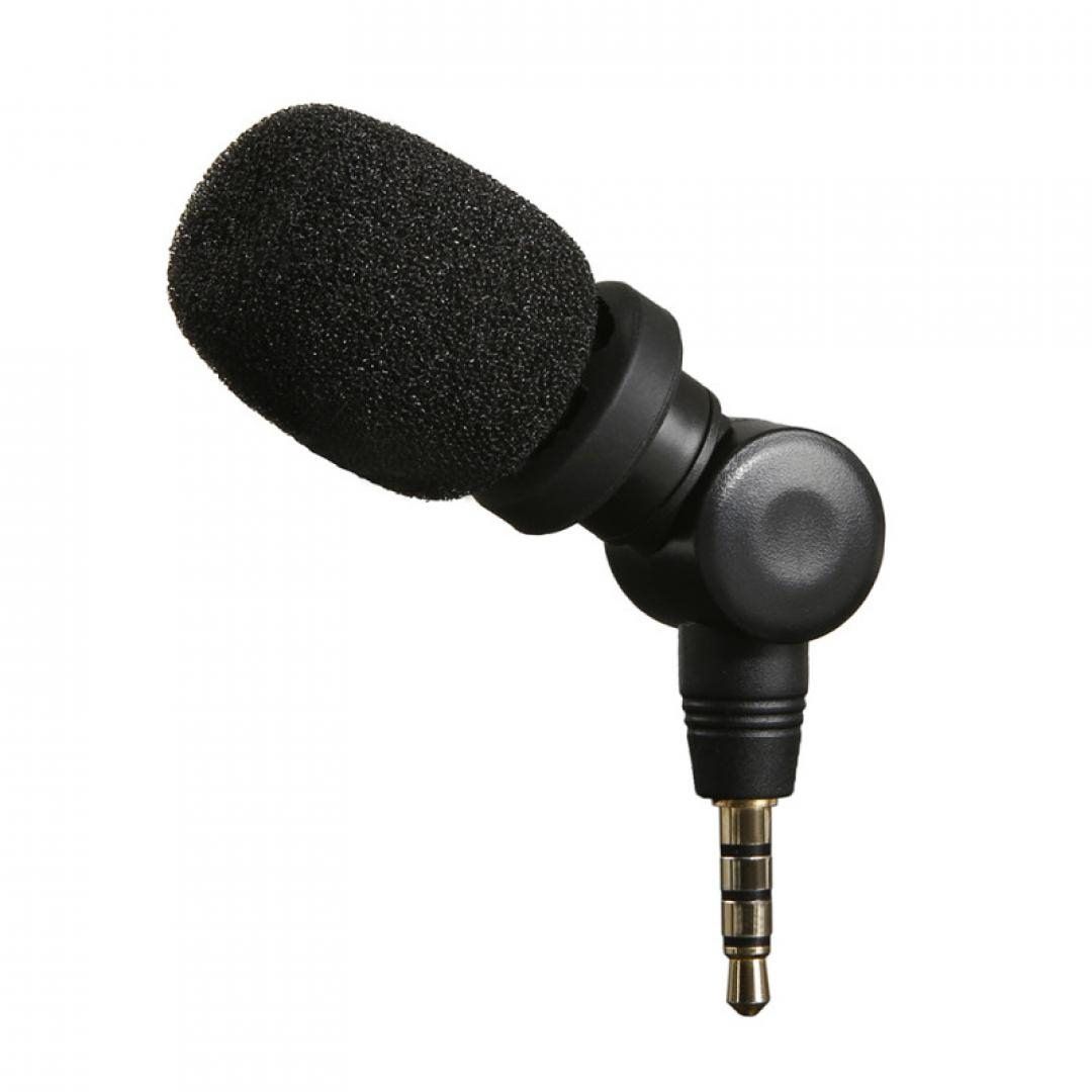 Mini microfono per smartphone/tablet MD-3 - 3,5 mm - nero
