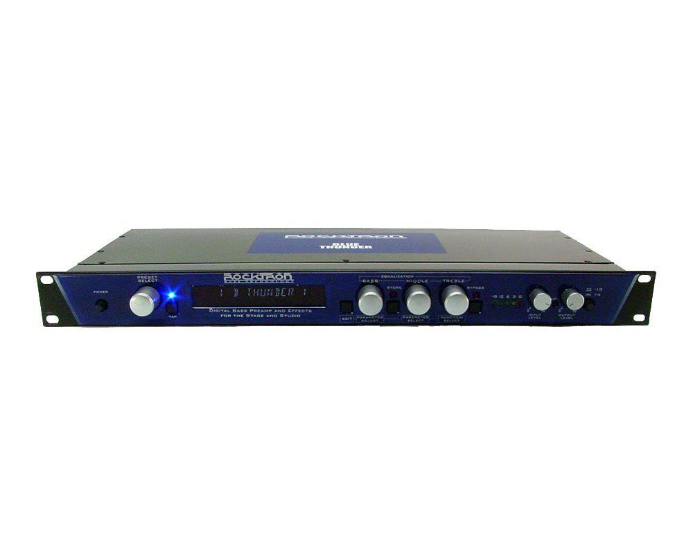 ベース ROCKTRON Blue Thunder Bass Preamp ROCKTRON BLUE THUNDER BASS - PREAMP DIGITALE CON M