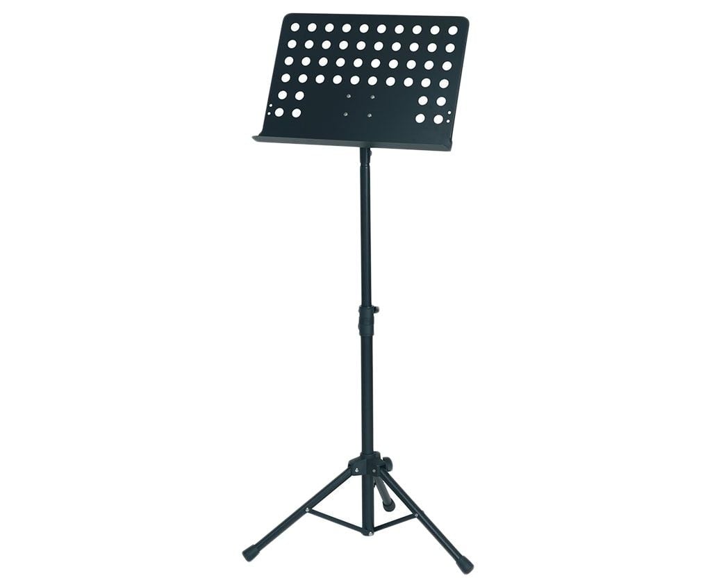 Leggio Musicale Pieghevole In Metallo - Altezza Regolabile 65-135 Cm, Portatile Con Borsa, Nero