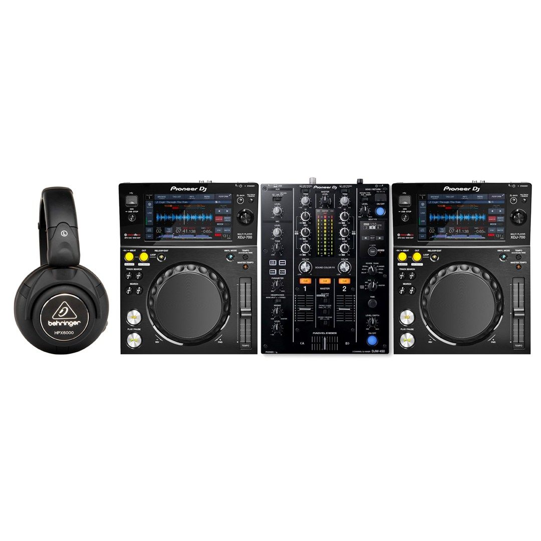 Pioneer DJ XDJ-700 ブラック　新品同様 PIONEER XDJ 700 (Coppia) / DJM 450 / Cuffie – Set Completo