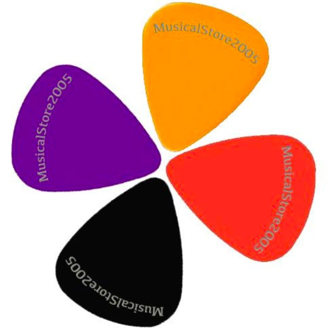 PLETTRI PER CHITARRA 20 PEZZI CON SCATOLA SPESSORI ASSORTITI - Foto 6