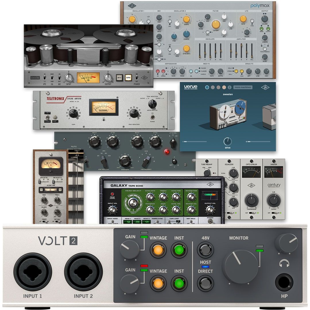 Universal Audio Volt 2 USB Studio con 2 Preamplificatori e Plug-in UAD