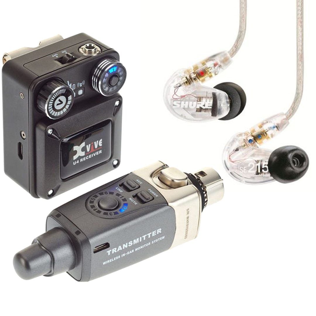SHURE SE215 イヤホン & Xvive U4 ワイヤレスシステム SHURE SE215