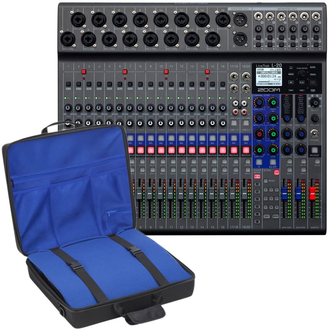 ZOOM LiveTrak L20 con CBL-20 – Set Completo