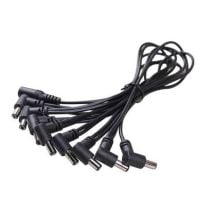 2 Cavi Splitter Da 1 A 2 Per Pedali Chitarra 9V DC, Catena Margherita, Lunghezza 80 Cm, In PVC E Rame