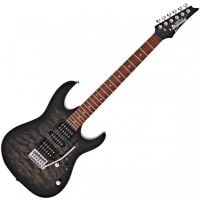 Ibanezx20GRX70QAx20Transparentx20Blackx20Sunburst