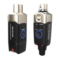Sistema Wireless XLR Per Microfono – Trasmettitore E Ricevitore UHF A 3 Pin Con Batteria Ricaricabile E Controllo Volume