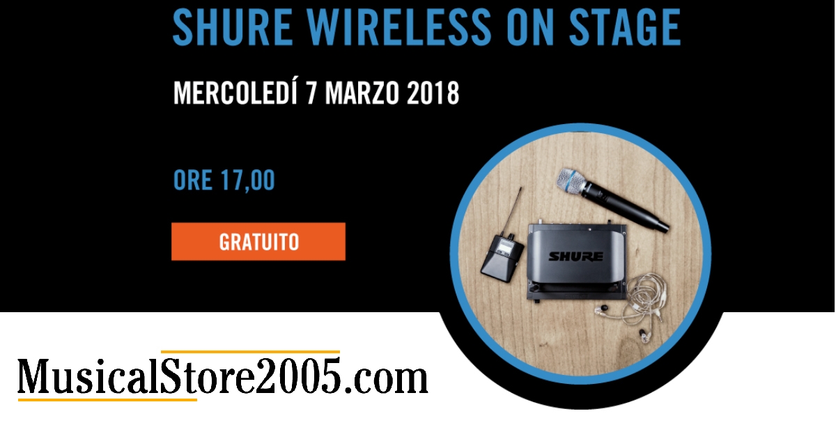 shure wireless on stage